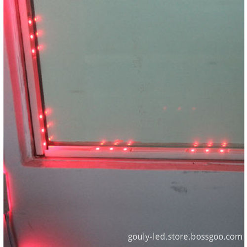 Window border system with track for storefront glass